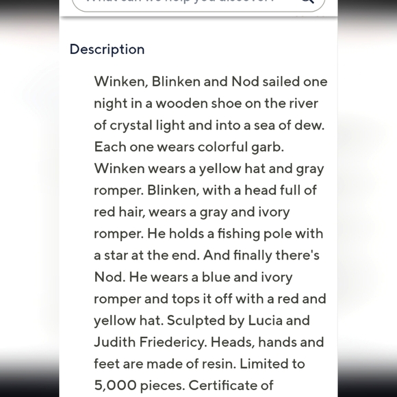 Richard simmons Childhood Dreams "Winken, Blinken and Nod" - Picture 5 of 5